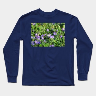 Purple Flowers Long Sleeve T-Shirt